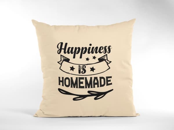 kuddfodral kudde 50x50cm Happiness is homemade