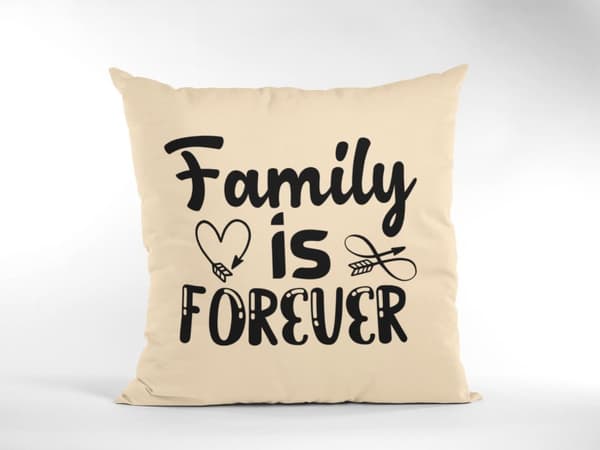 kuddfodral kudde 50x50cm Family is forever