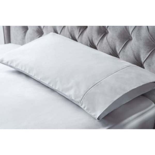 Belledorm Bamboo Bolster Pillowcase Platinum 91cm x 51cm