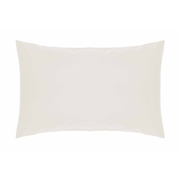 Belledorm Cotton Peracle Plain Pillowcase Ivory 76cm x 51cm