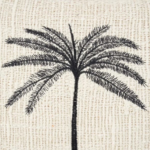 Gili Palm -tyynynpäällinen - Luonnollinen Musta