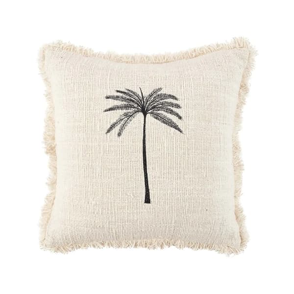 Gili Palm -tyynynpäällinen - Luonnollinen Musta