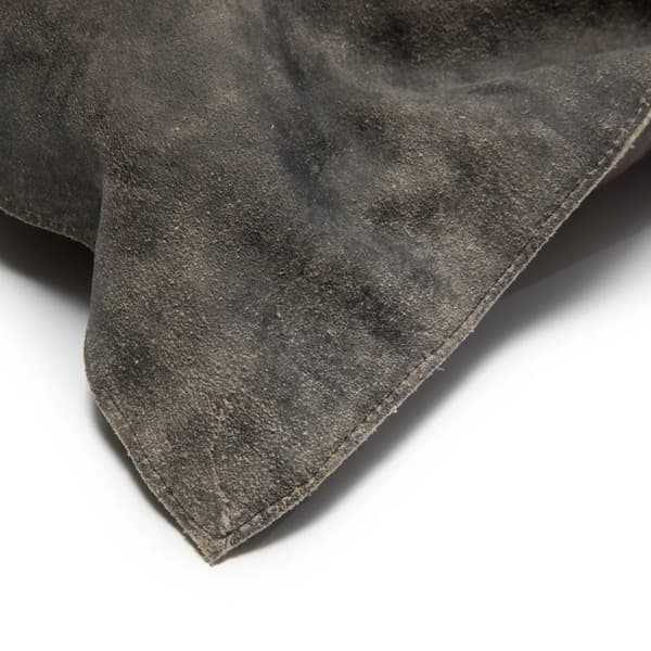 Kolmipaneelinen mokkanahkainen tyynynpäällinen - Harmaa - 30x60