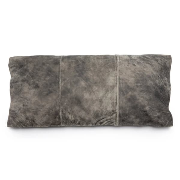 Kolmipaneelinen mokkanahkainen tyynynpäällinen - Harmaa - 30x60