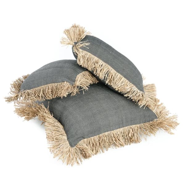 Bomulls Bonita Kuddöverdrag - Naturlig Svart - 60x60