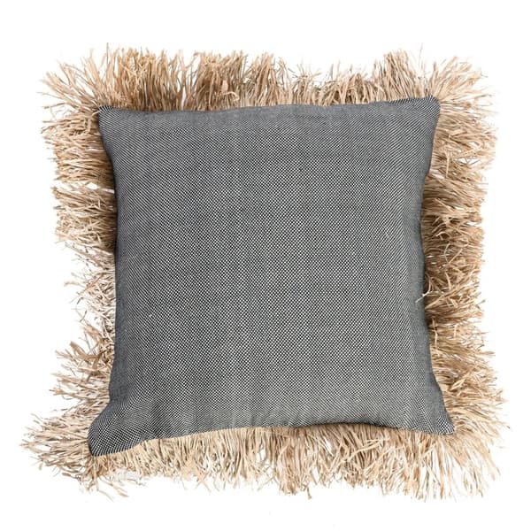 Bomulls Bonita Kuddöverdrag - Naturlig Svart - 60x60