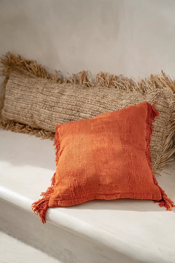 Raffia Kuddfodral Rektangulär - Natur - 35x100