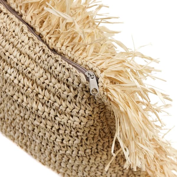 Raffia Kuddfodral Rektangulär - Natur - 35x100