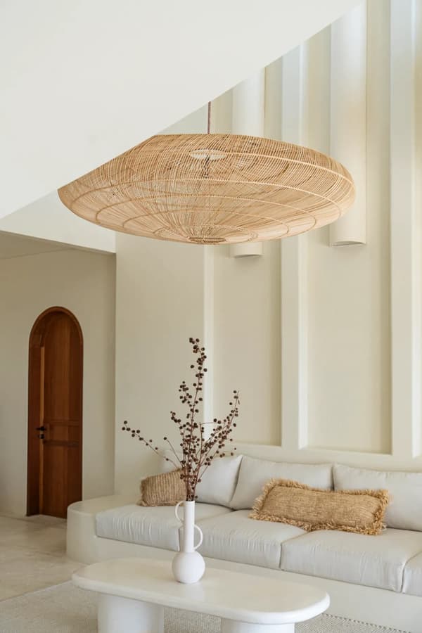 Raffia Kuddfodral Rektangulär - Natur - 35x100