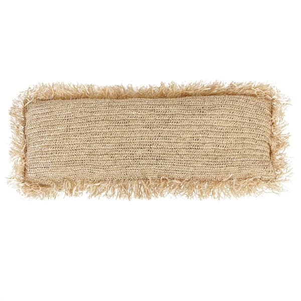 Raffia Kuddfodral Rektangulär - Natur - 35x100