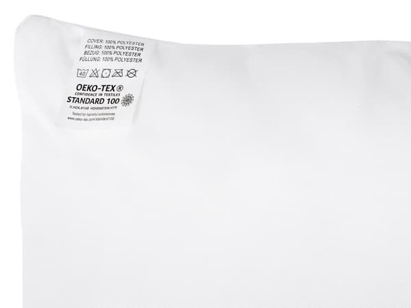 Kudde Vit Rektangulär Polyester Mjuk Hög Kvalitet Hygienisk Sovrum