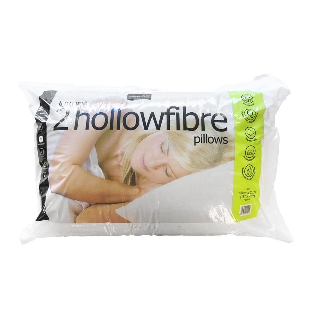Easy Comfort Hollowfibre Pillows (Pair)
