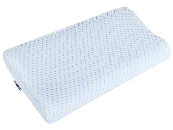 Kudde Memory Foam Vit Mjuk Kylande Tyg Nackstöd Ortopedisk Mjuk
