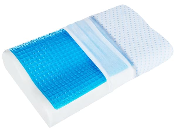 Kudde Memory Foam Vit Mjuk Kylande Tyg Nackstöd Ortopedisk Mjuk