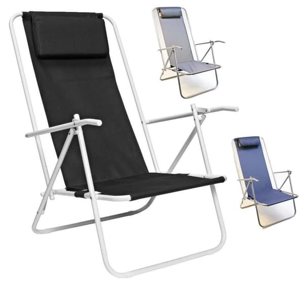 Strandstol / Solstol Rio med Nackkudde