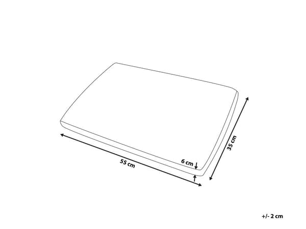 Hovedpude Hvid Polyester og Memoryskum Stof 55 x 35 cm Pude Ergonomisk Anti-allergi God Søvn med Aftagelig Betræk Sengepude Tilbehør Seng
