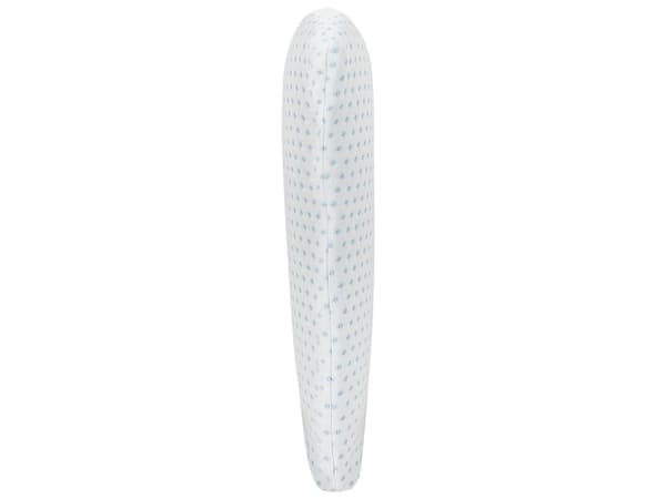 Hovedpude Hvid Polyester og Memoryskum Stof 55 x 35 cm Pude Ergonomisk Anti-allergi God Søvn med Aftagelig Betræk Sengepude Tilbehør Seng