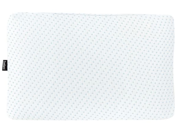 Hovedpude Hvid Polyester og Memoryskum Stof 55 x 35 cm Pude Ergonomisk Anti-allergi God Søvn med Aftagelig Betræk Sengepude Tilbehør Seng