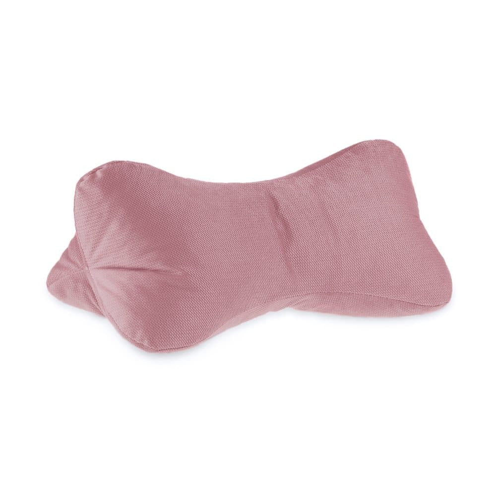 Nackkudde Benkudde Nackkudde 16 x 40 cm - Reading Bone Tvättbar Relax Kudde Resekudde Nackkudde Sammet Smutsig mörkrosa