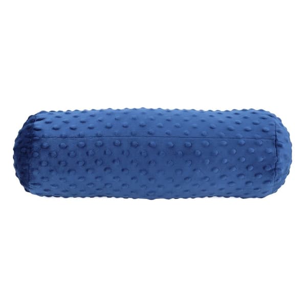 Tyynyn kaula rullatyyny 40x15 cm - niskatyynyn tyynyrulla selkätukityynynä ja polvityyny minky tummansininen
