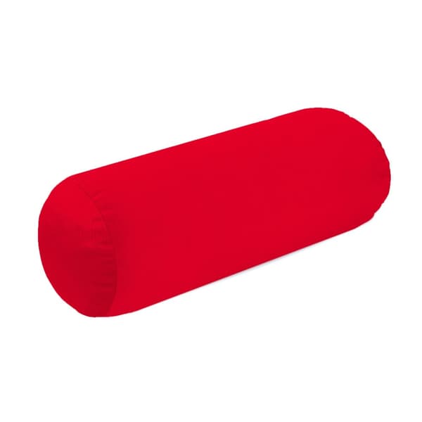 Nakkerulle nakkepude pude fløjl - 15x40 cm pude rulle pude rulle flypuder til at sove rød