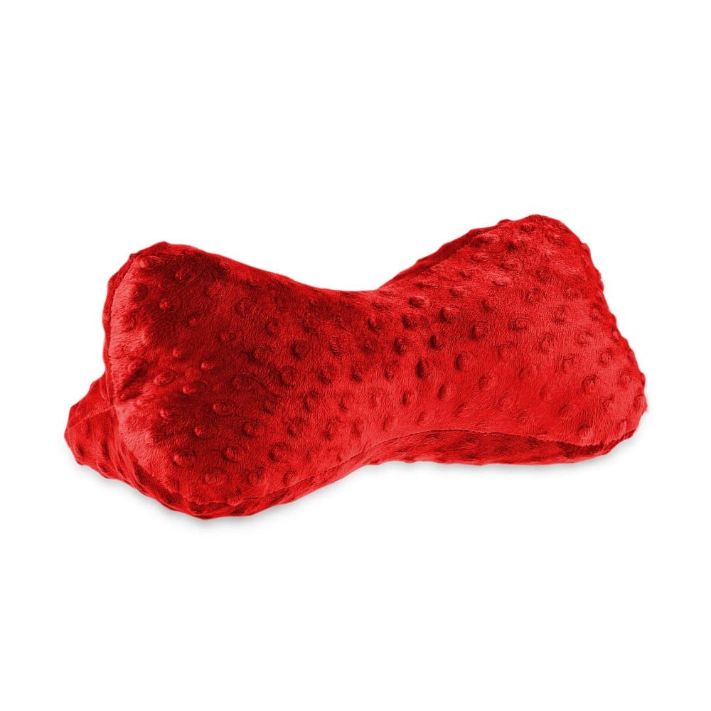 Nackkudde Benkudde Nackkudde 16 x 40 cm - Reading Bone Tvättbar Relaxkudde Resekudde Nackkudde Minky Reddish