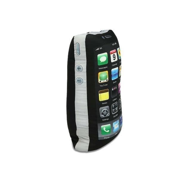 Kudde i form av en gigantisk iPhone-kudde rolig kul rolig
