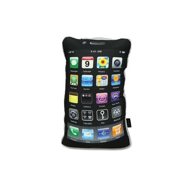 Kudde i form av en gigantisk iPhone-kudde rolig kul rolig