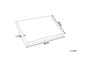 Miniatyrbilde 3 av 11: Pute Memory Foam Blå Hvit 60 x 40 cm Aloe Vera Stoff Nakkestøtte Medium fast Tilbehør Soverom