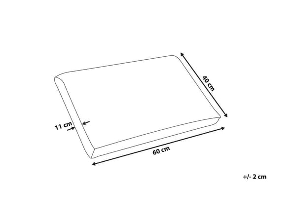 Pute Memory Foam Blå Hvit 60 x 40 cm Aloe Vera Stoff Nakkestøtte Medium fast Tilbehør Soverom