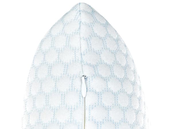 Pute Memory Foam Blå Hvit 60 x 40 cm Aloe Vera Stoff Nakkestøtte Medium fast Tilbehør Soverom