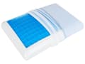 Miniatyrbilde 9 av 11: Pute Memory Foam Blå Hvit 60 x 40 cm Aloe Vera Stoff Nakkestøtte Medium fast Tilbehør Soverom