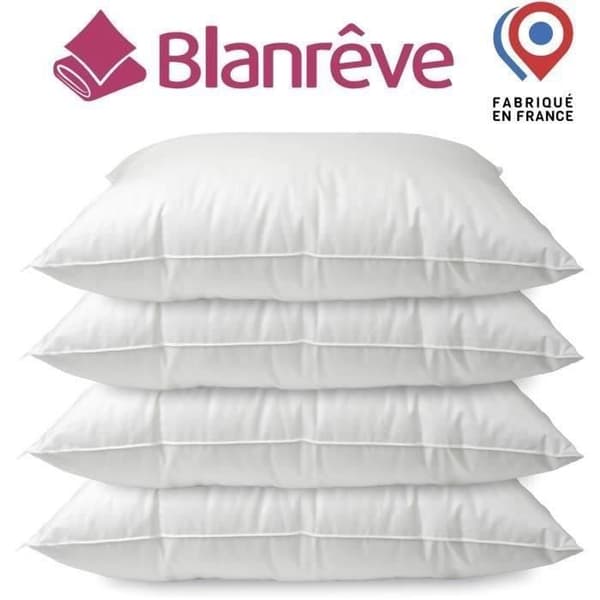 Uppsättning av 2 kuddar - uppenbar Bourdon -finish - 60x60 cm - Blanreve
