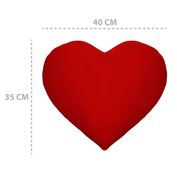 Kudde dekorativ mys kudde rött hjärta - dekoration kudde barnrum dekoration kudde med fyllning rum dekoration för barn 40x35