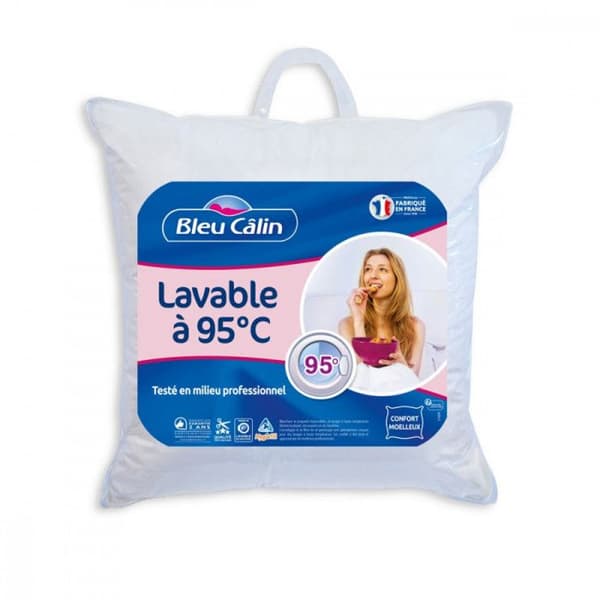 Set med 2 hotellkuddar att koka Hygiafil 60 x 60 cm "Blue Calin"