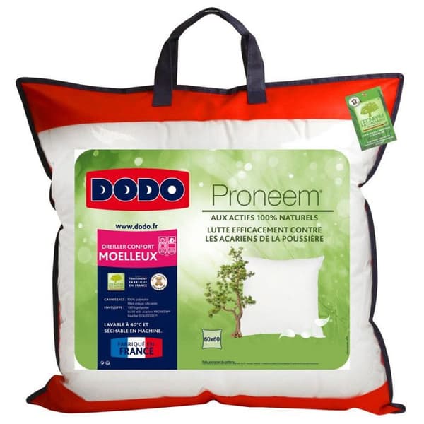 Mjuk anti-allergisk kudde Proneem® Fibre VOLUPT'AIR® Dodo