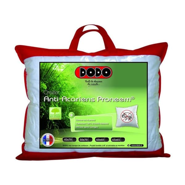 Mjuk anti-kvalster Proneem® Fiber VOLUPT’AIR® Dodo kudde - Kudde 50 x 70 cm