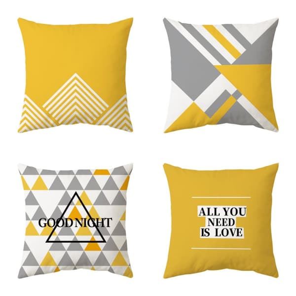 INF 4 kpl koristeellisia geometrisia tyynynpäällisiä