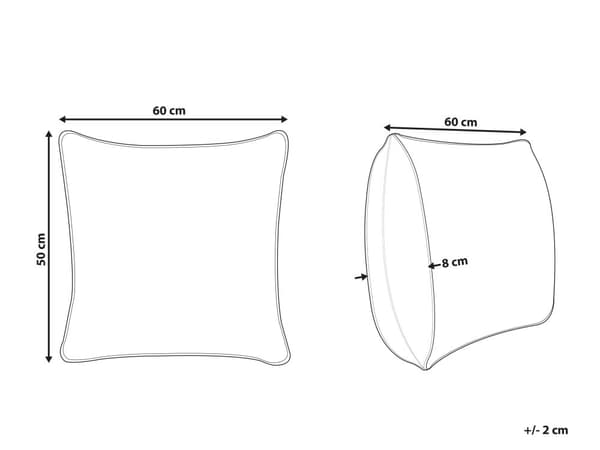 Hodepute Hvit Lyocell Japara-bomull 50 x 60 cm Polyesterfyll Lav profil Søvn Pute Soverom
