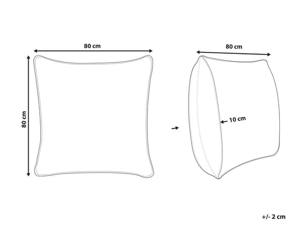 Hodepute Hvit Lyocell Japara-bomull 80 x 80 cm Polyesterfyll Lav profil Søvn Pute Soverom