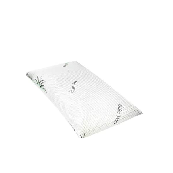 Ergonomisk kudde ALOE VERA kudde 40x80x15 viscoskum Hypoallergen minneskudde - 2 Aloe Vera överdrag