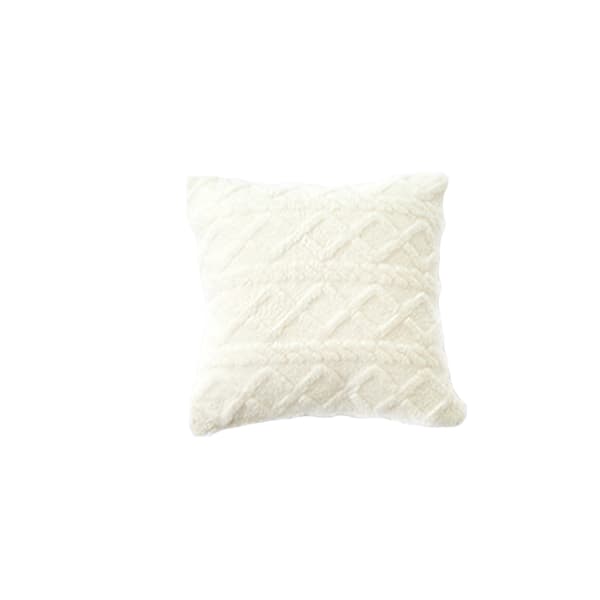INF Mjukt Dekorativt Kuddfodral - 2 pack Vit L