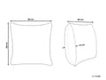 Miniatyrbilde 3 av 8: Sett med 2 puter Hvit Lyocell Japarabomull 80 x 80 cm Lav profil Polyesterfyll Hodepute Seng Soverom