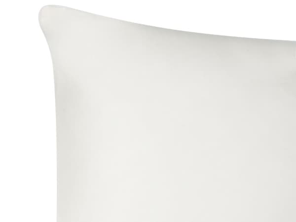 Sett med 2 puter Hvit Lyocell Japarabomull 80 x 80 cm Høy profil Polyesterfyll Hodepute Seng Soverom