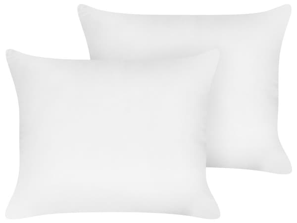 Sengepude Hvid Lyocell Japara Bomuld Rektangulær 50 x 60 cm Polyesterfyld Lav profil Sovepude Soveværelse