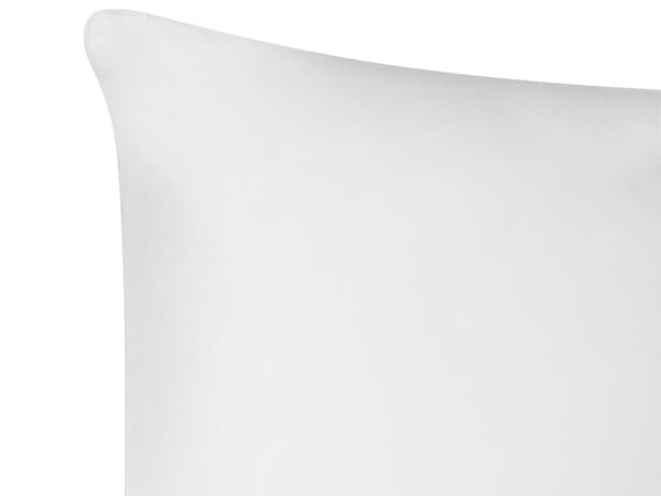 2 sengepuder Hvid Lyocell Japara Bomuld Rektangulær 80 x 80 cm Polyesterfyld Lav profil Sovepude Soveværelse
