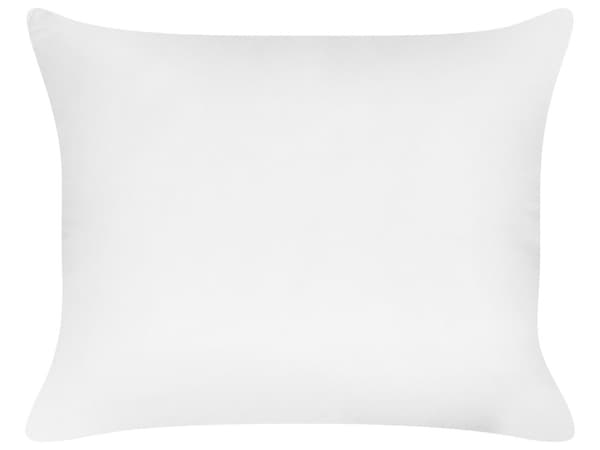 Tyyny valkoinen lyocell japara-puuvilla polyesteritäyte 50 x 60 cm 2 kpl matala suorakulmainen