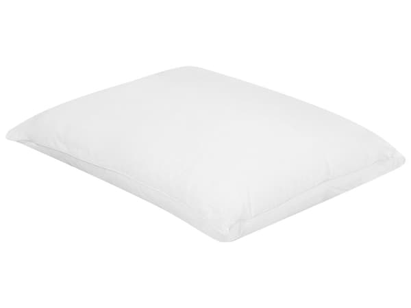 Tyyny valkoinen lyocell japara-puuvilla polyesteritäyte 50 x 60 cm 2 kpl matala suorakulmainen