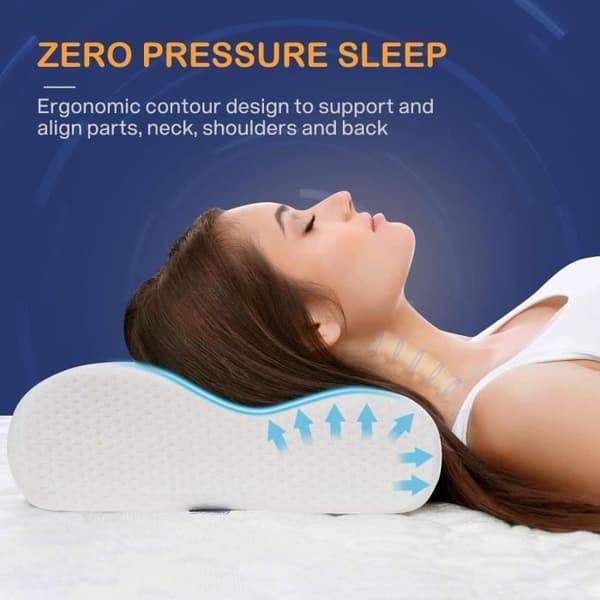 Memory Foam konturkudde för sömn, nackkudde för buken, ortopediska kuddar[1444]