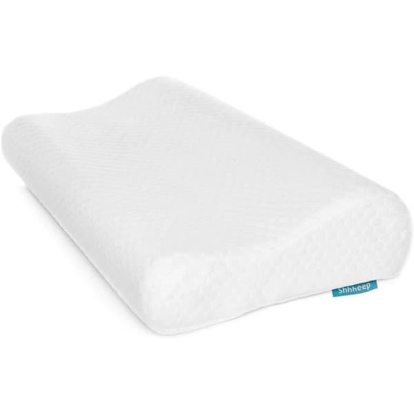 SHHHEEP EAMS Hypoallergen och antimikrobiell Memory Foam Ortopedisk nackkudde med justerbar höjd. Design Er290